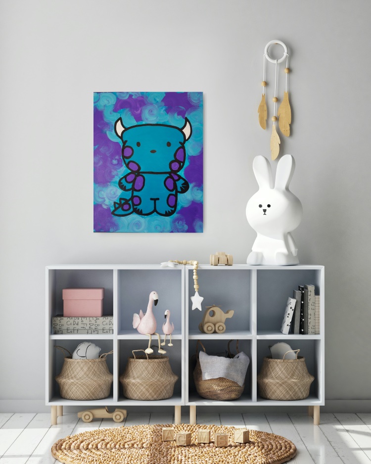 Sulley 75cm x 60cm 3