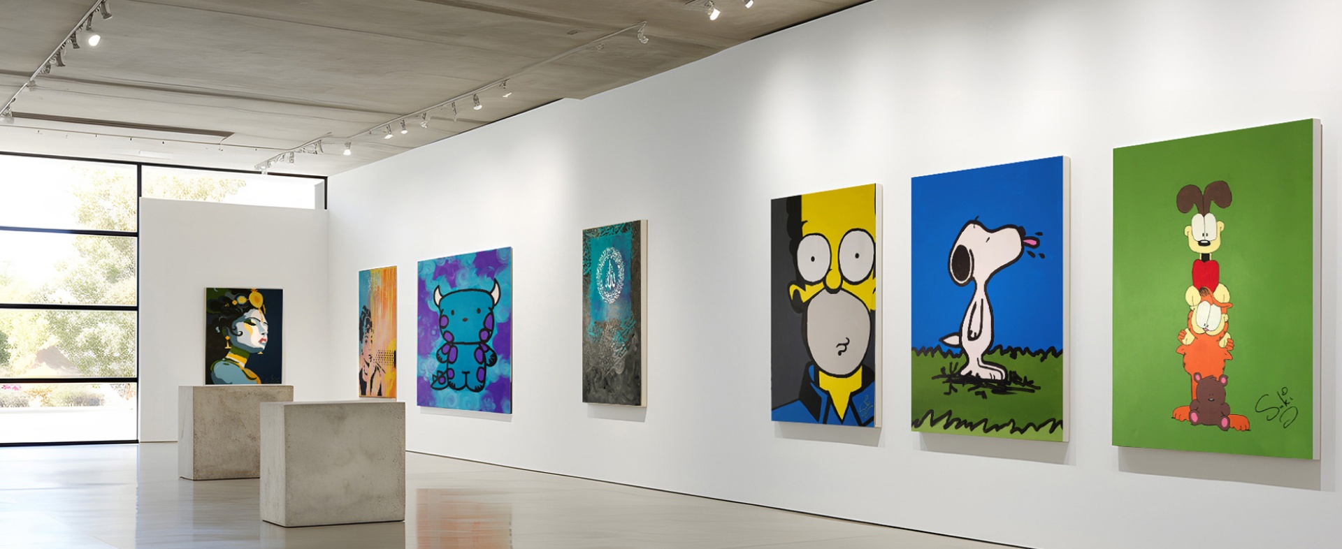 colourful character paintings that make you smile